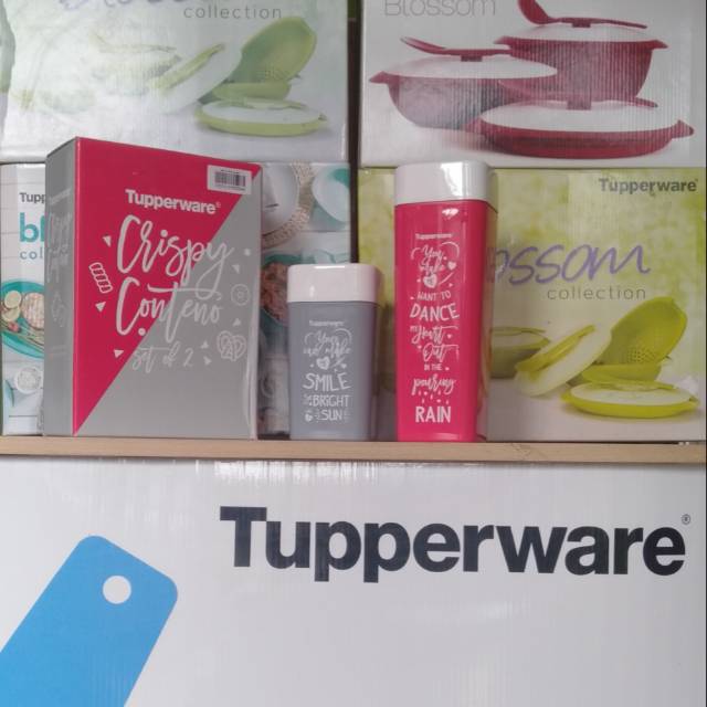 Tupperware crispy conteno ,diskon 50% harga normal 150