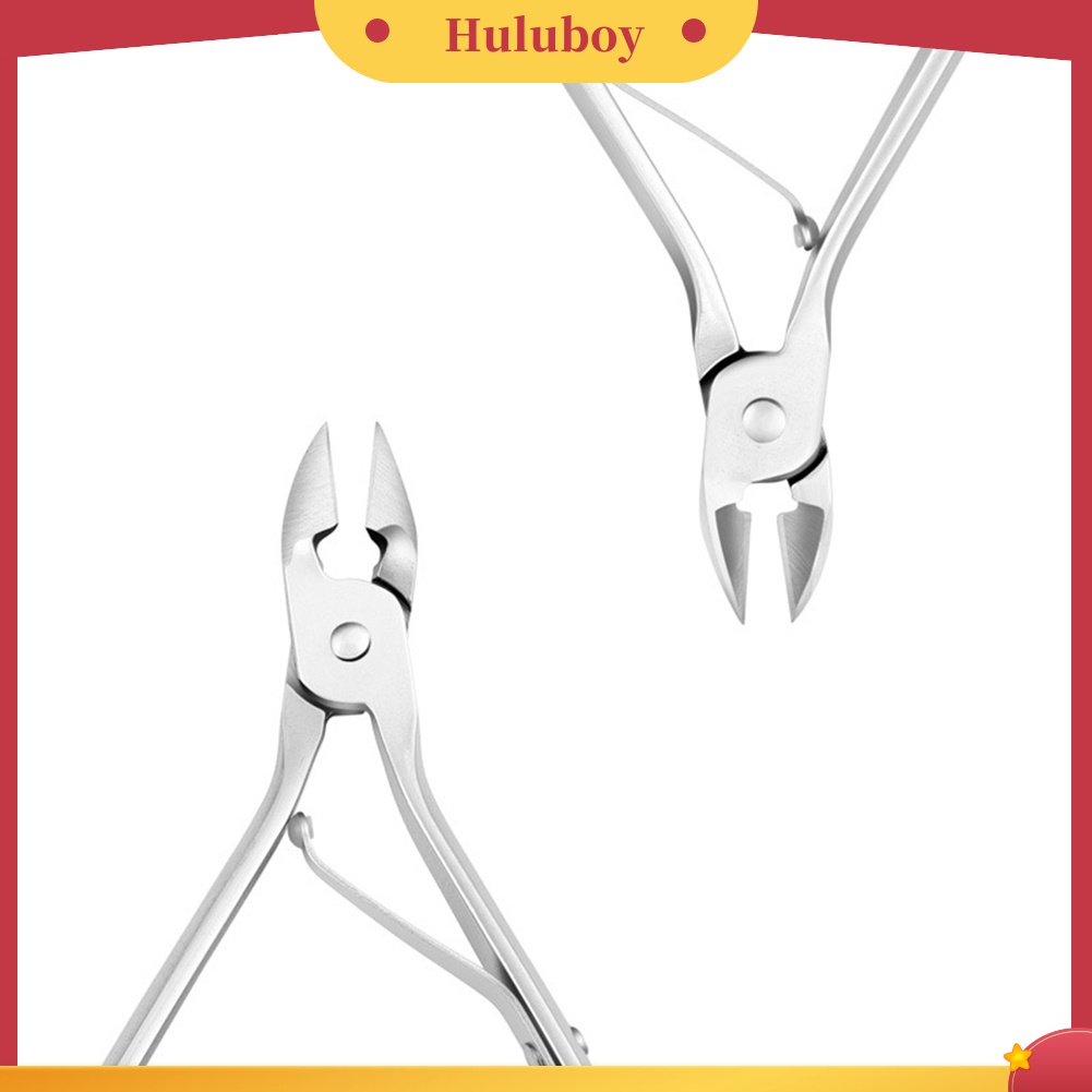 Huluboy Huluboy♡ 4pcs / Set Gunting Kuku / Kutikula / Kulit Mati Bahan Stainless Steel Untuk Manicure