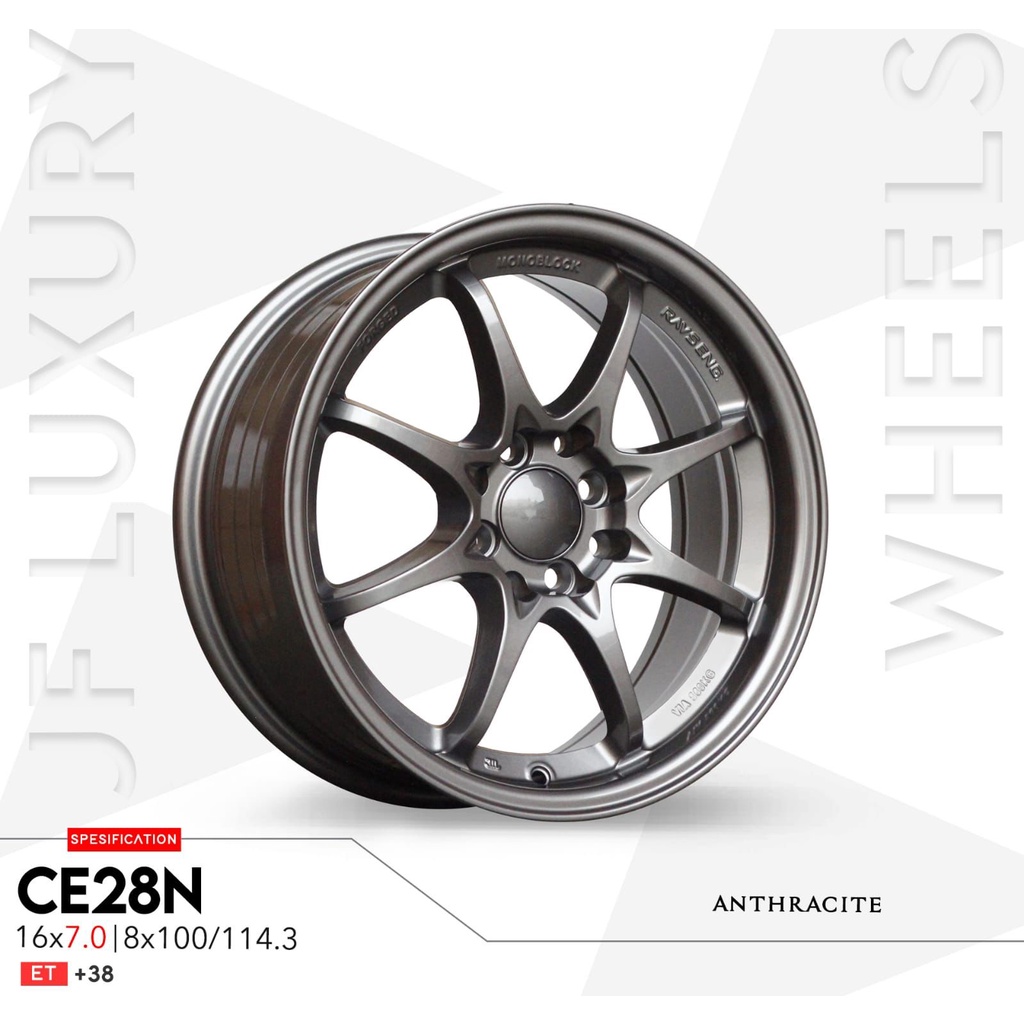 Velg Mobil Ring 16 CE28N ANTHARACITE 8H 100/114,3 ET.38