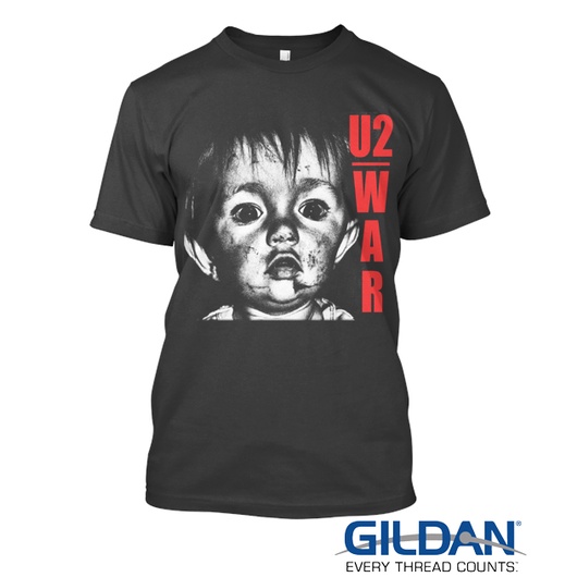 Kaos U2 " War " NEW STATES APPAREL Tshirt