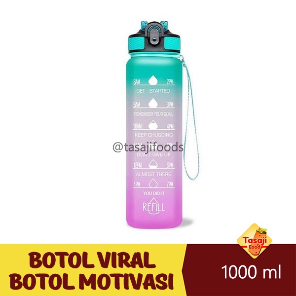 Botol Viral 1 Liter / Botol Motivasi 1000ml