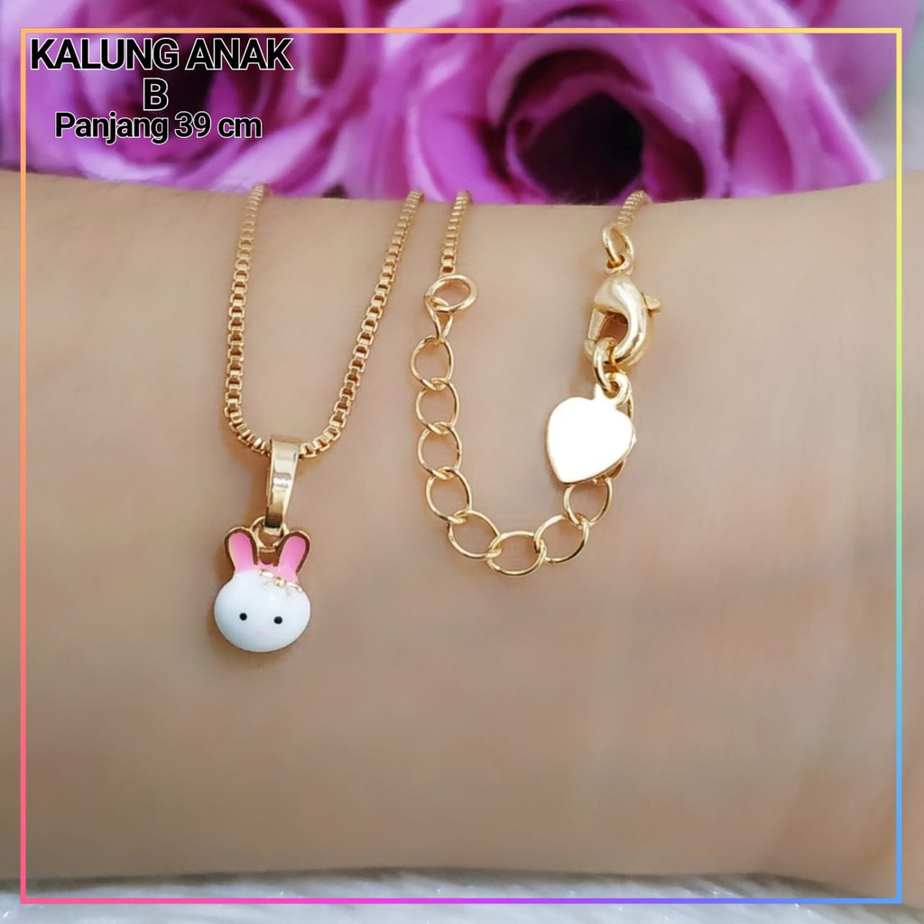 Kalung xuping kalung anak hello kitty lapis emas gold H136