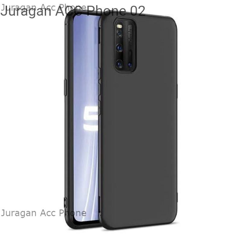 Soft Case Blackmatte Oppo A52 / A92 Casing Silikon  Black Matte Hitam Polos Oppo A52 / A92 Terbaik