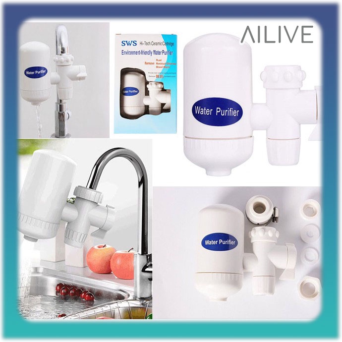 Filter Air Kran Penyaring Penjernih Air / Water Purifier SWS Hi-Tech Ceramic Cartridge Single Double