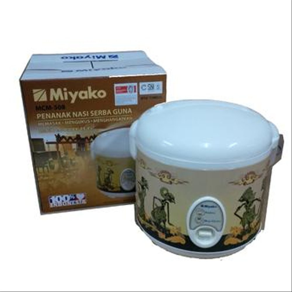 Magic Com Miyako Batik Wayang - Miyako MCM508BTKWYG – Magic Com 1.8 Liter Batik Wayang
