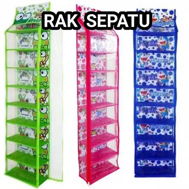 Rak gantung sepatu karakter 9 susun