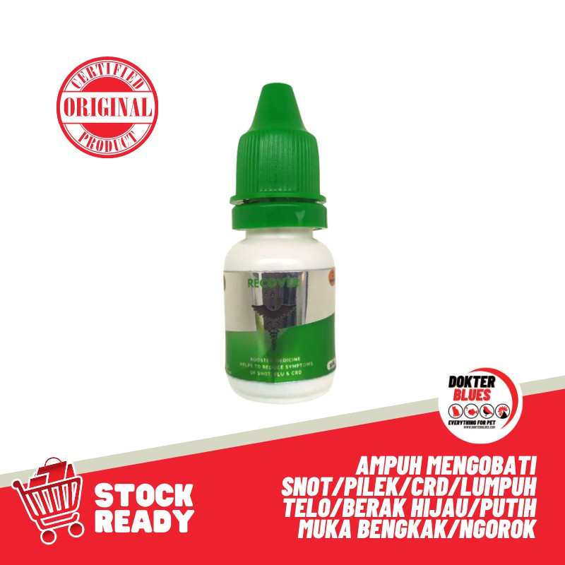 Obat Snot Ayam RECOVER Mengobati Snot CRD Lumpuh Berak Hijau Telo Pilek