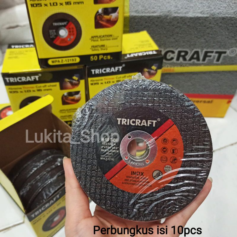 TRICRAFT MATA BATU GERINDA POTONG CUTTING 4X1 MURAH