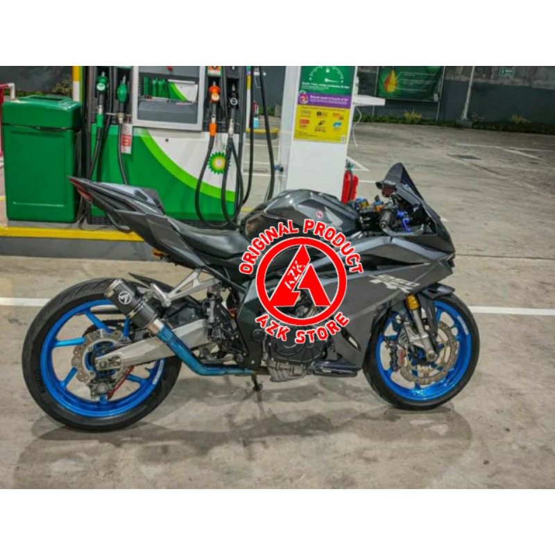 Knalpot Honda Cbr250rr Ninja 250 Karbu/Fi Z250 R25 Mt25 Full System Header Bluemoon