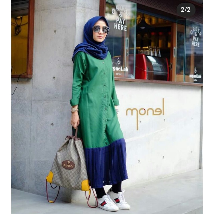 PL/Preloved Tunik Midi Dress Monel Size S VVGC