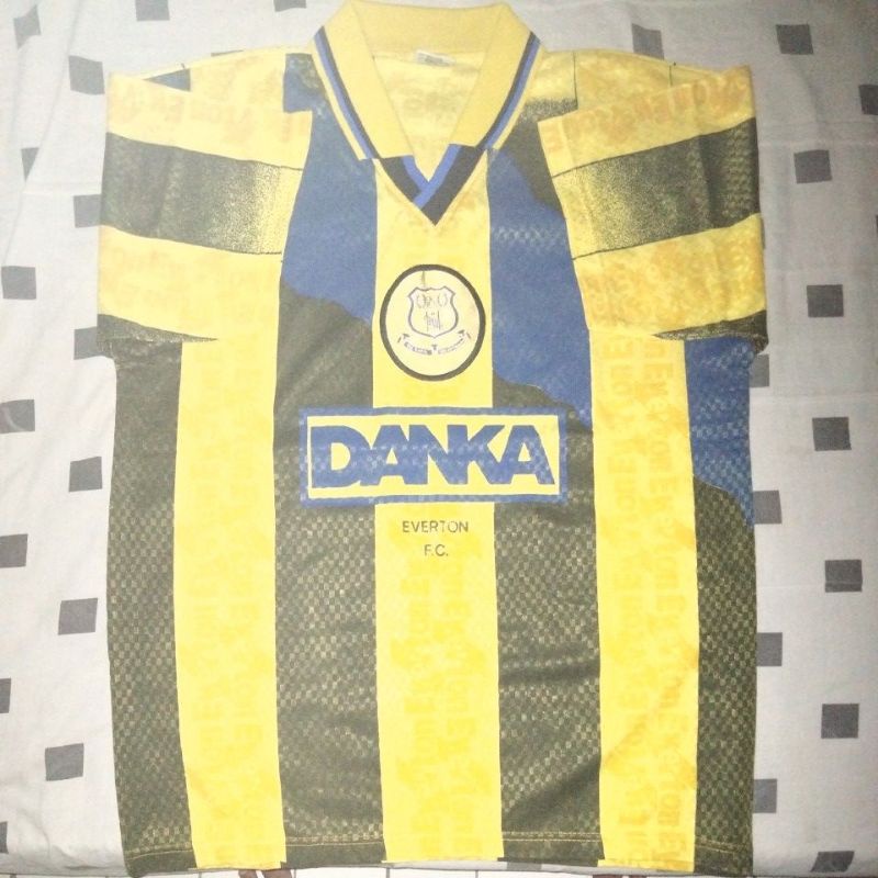 JERSEY BOLA RETRO EVERTON DANKA AWAY 1995