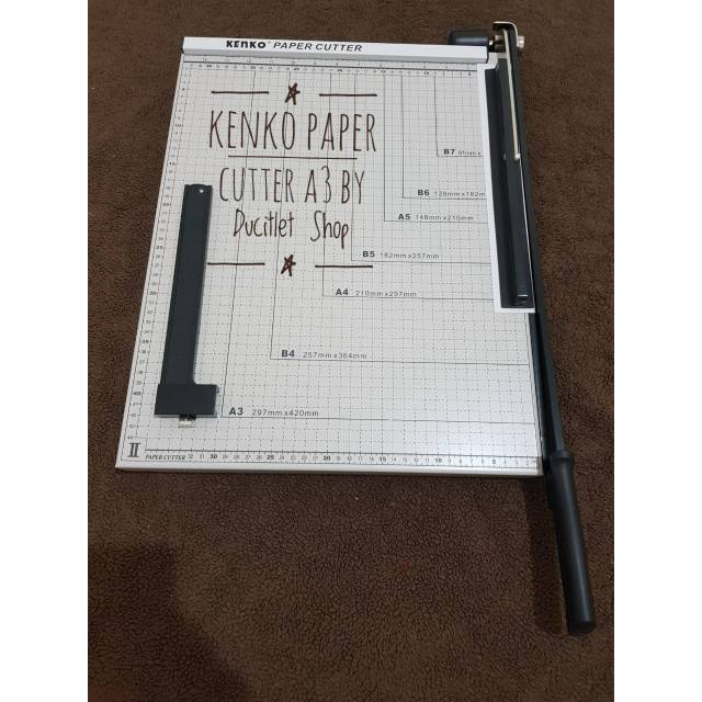 

Kenko Paper Cutter/Mesin/Alat Plat Pemotong Kertas Foto Copy Folio A3
