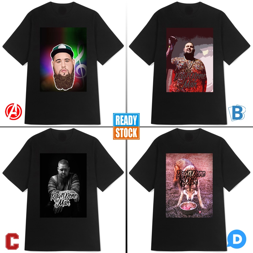 Kaos Rag N Bone Man Tshirt Casual Bahan Katun