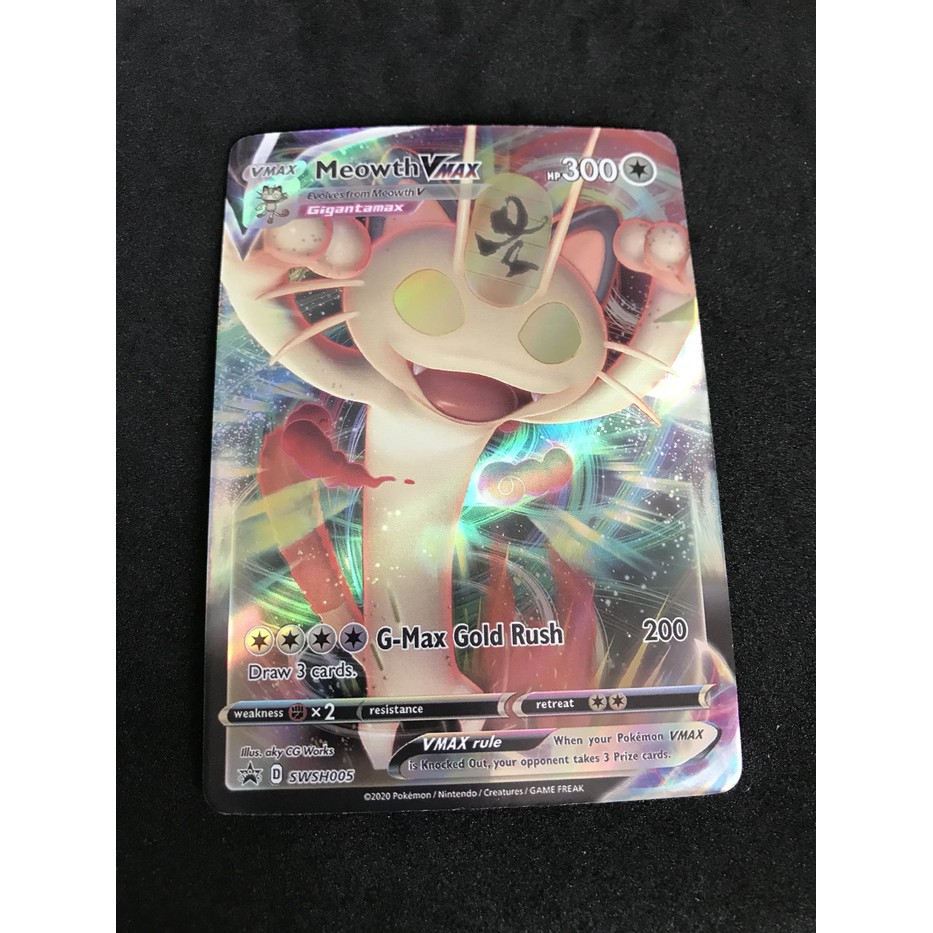 Kartu Pokemon TCG V Series Sword & Shield Meowth V Max