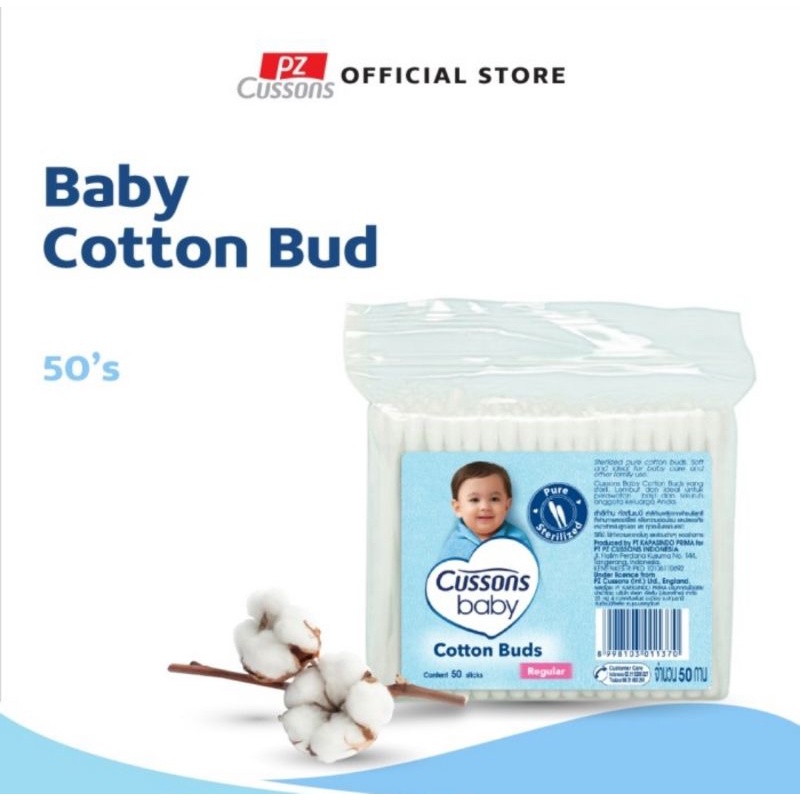 Cussons Baby Cotton Buds Reguler &amp; Extra Fine Isi 50s -100s