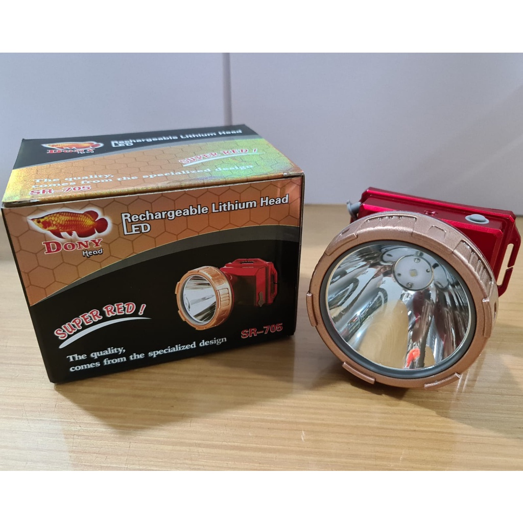 SENTER KEPALA DONY HEADLAMP SR-705 SUPER RED