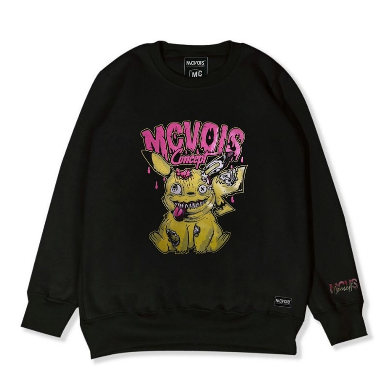 Sweater Crewneck Metal Mc voic pria/cewe Premium Distro