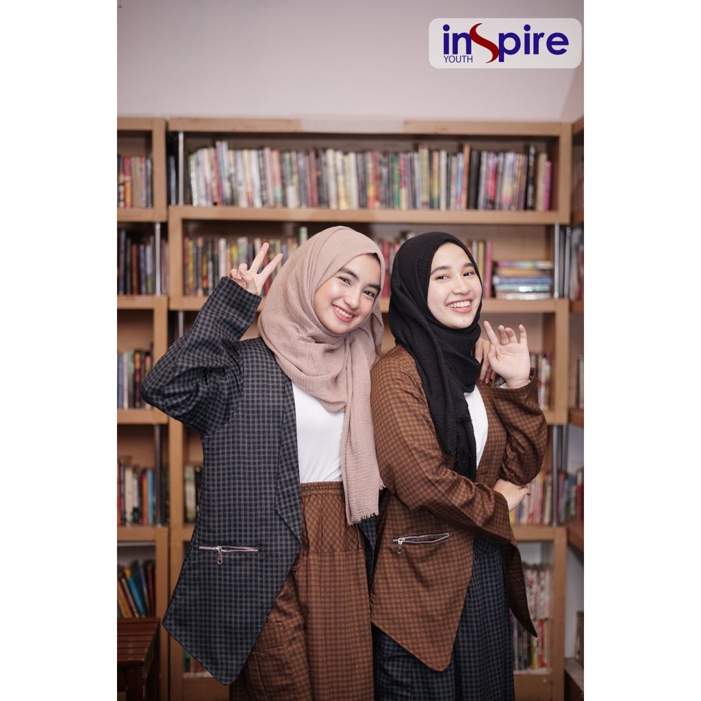 INSPIRE ROK IR 002 BLACK BROWN MAROON GREY BAHAN TR KOTAK ROK MUSLIMAH MOTIF SIMPLE ELEGANT