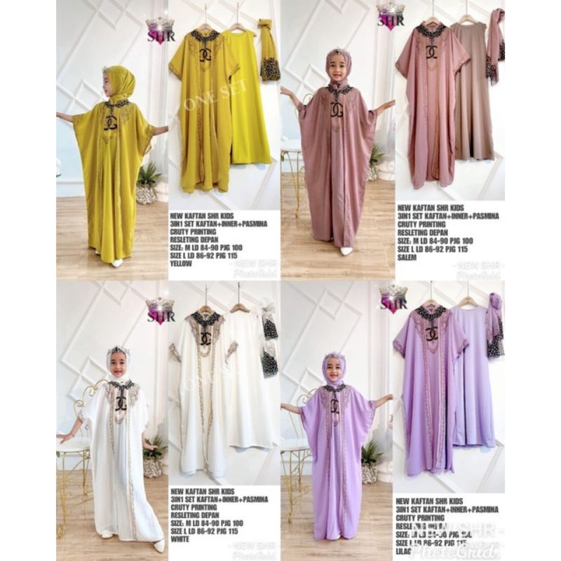 SHR ORI KIDS KAFTAN FREE PASHMINA DAN INNER