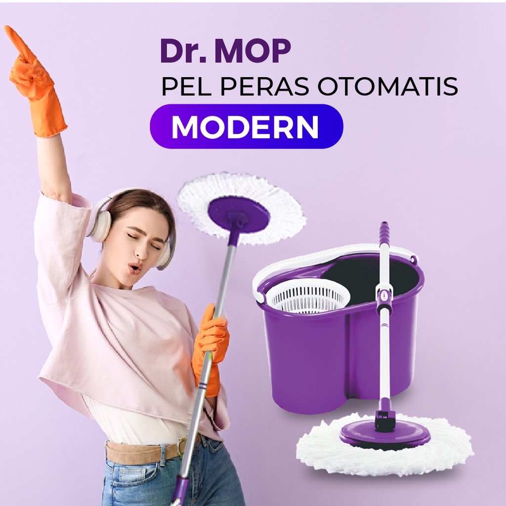 Pel Peras Otomatis Alat Pel Lantai Alat Pembersih Lantai Modern kain pel microfiber pengepel lantai 