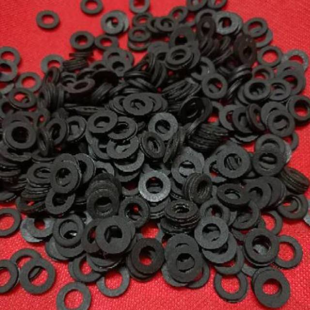 ring karet M6 bahan 100% NBR tebal 2mm lingkaran luar 12mm harga per 100buah