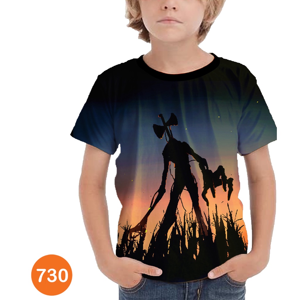 Baju Anak Siren Head Baju 3D Kartun TV Animasi #COWO-730