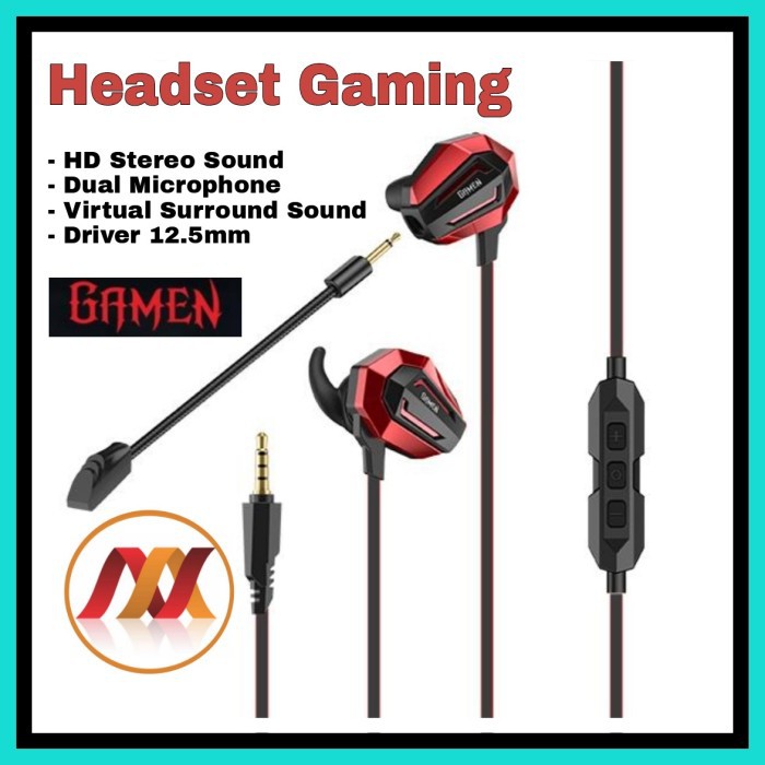 NA - Headset Gaming Wired Gamen 2 Microphone Virtual Surround Sound ge100