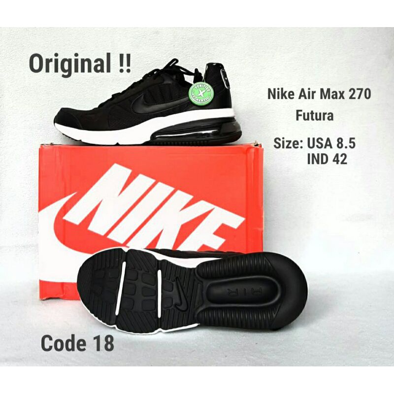 sepatu nike original pria airmax 270 futura code 18