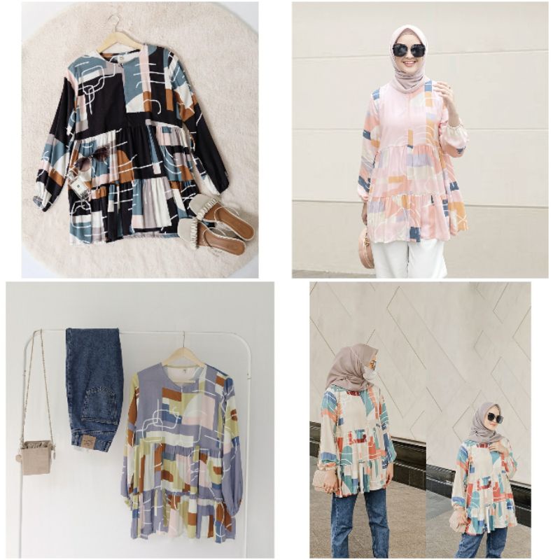 jenna blouse by vanilla hijab