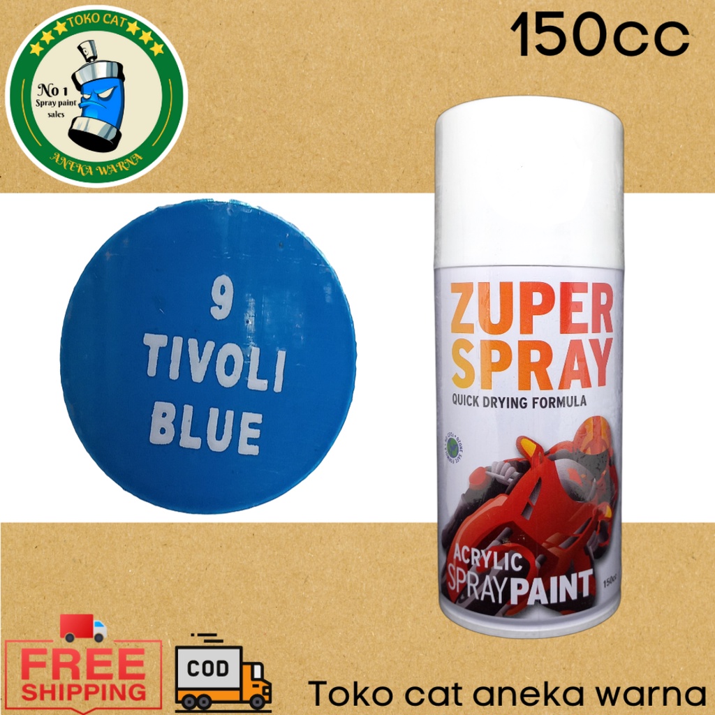 cat semprot 150cc tivoli blue biru zuper spray produk dari rj london spray paint pilox pilok