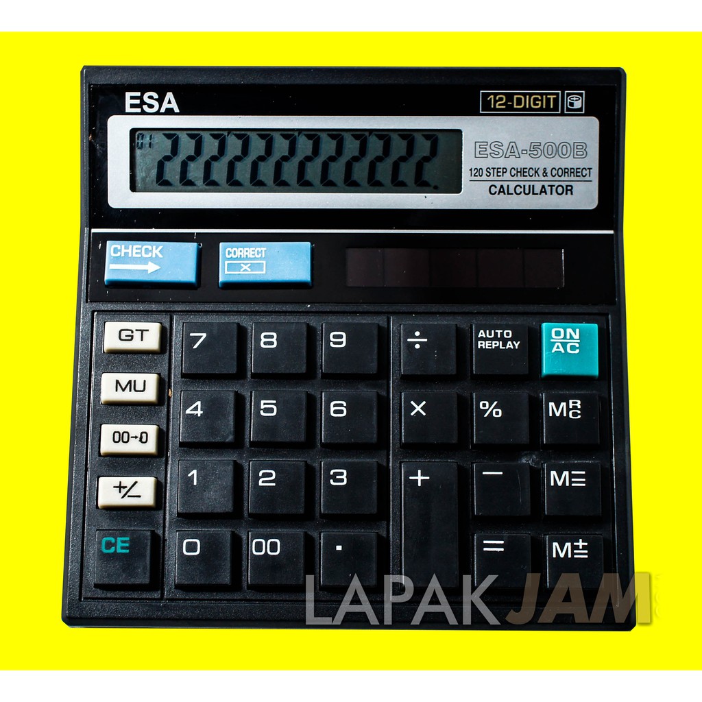 

Kalkulator Esa FC 500B With Cek 12 Digit Dimensi 13x13cm Best Seller