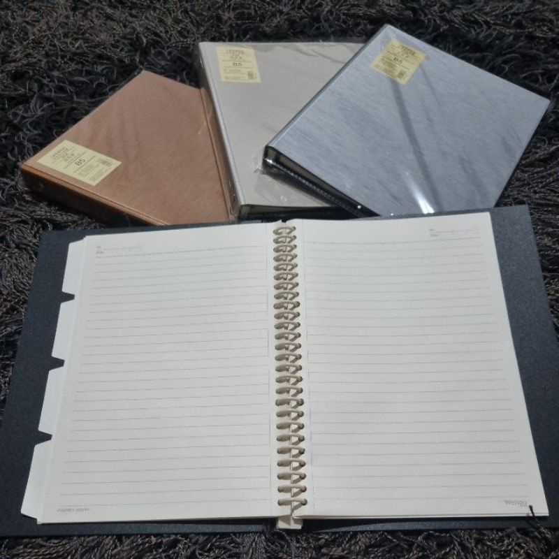 BINDER B5 MOTIF KAYU POLOS