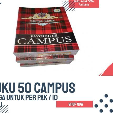 

BIGDEAL 12.12 PROMO BUKU TULIS CAMPUS 50 LEMBAR PANJANG (per pack) ㅎ