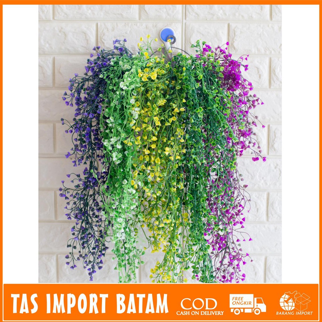 COD/TIB BUNGA PLASTIK ANGGREK GANTUNG OSEAR ARTIFICIAL P3160