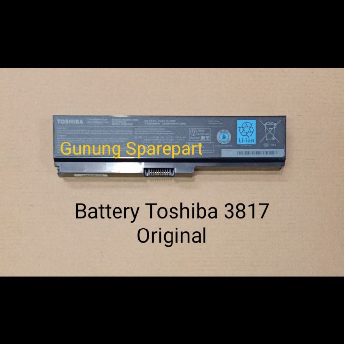 Battery Laptop Toshiba Pa 3817, L645, C640, L740, L745 Original
