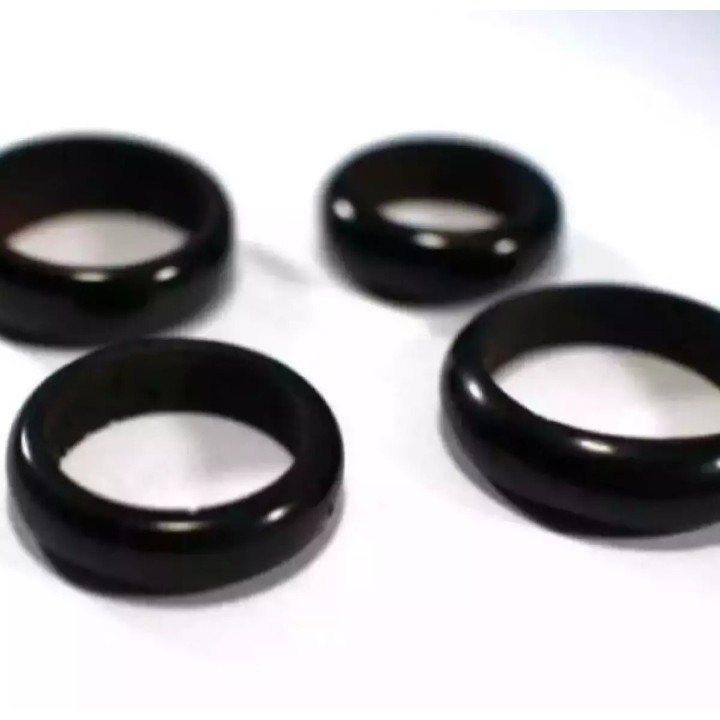 PROMO...Cincin Batu Giok Hitam/hijau