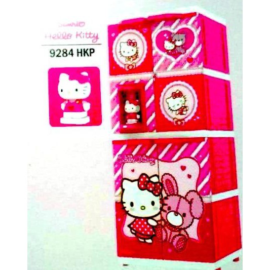 Lemari Plastik Naiba Premium Doraemon / Hello Kitty - Hello Kitty Pillowg