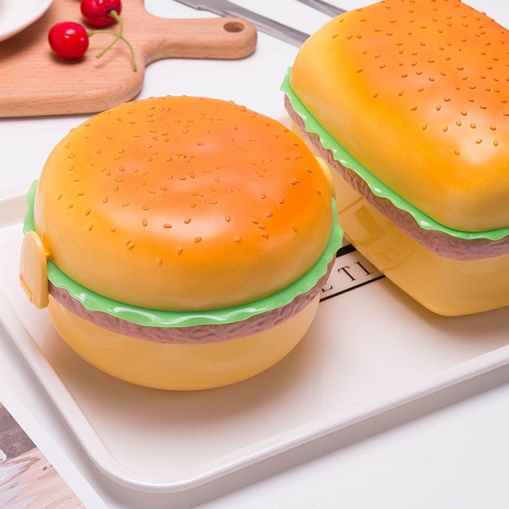 Top Lunch Box Wadah Makanan Burger Hamburger Lucu