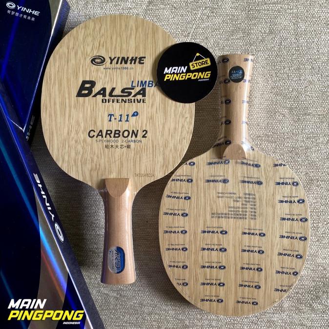 DISKON Bet Blade Kayu Pingpong - Yinhe T11+ Limba Balsa Carbon - Tenis Meja