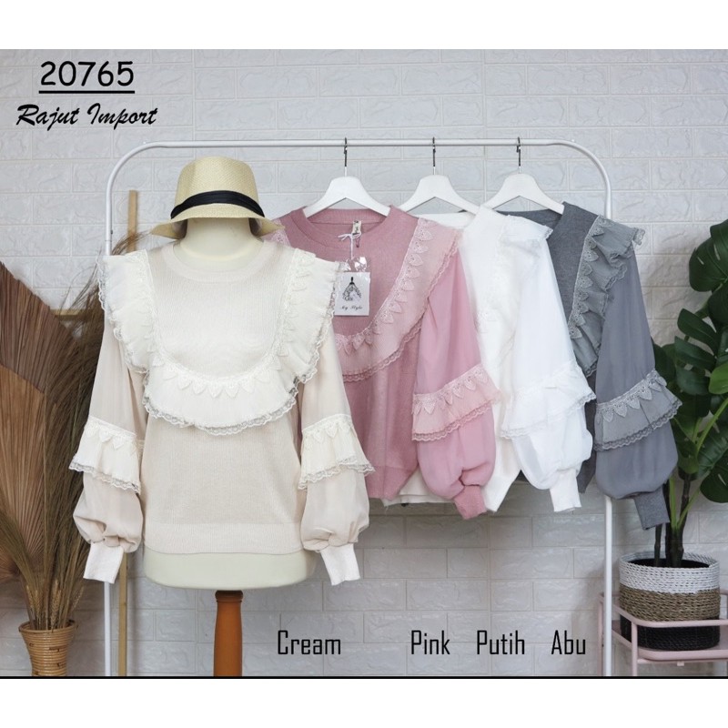 rajut tangan renda import