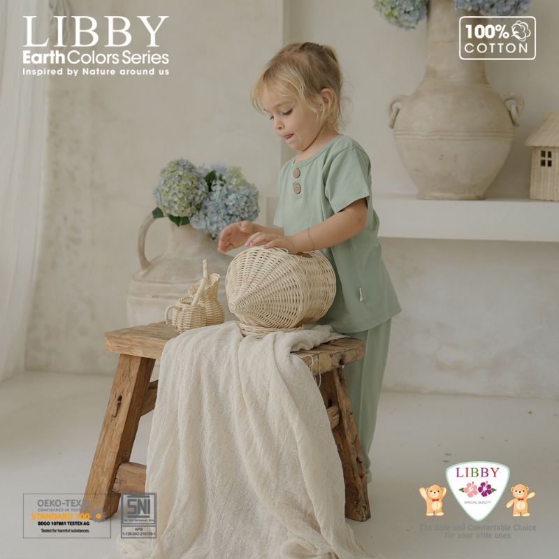 LIBBY FAVE EARTH COLORS SERIES 3 CPR / SETELAN LIBBY CPR POLOS / PIYAMA LIBBY CPR TERBARU/ SETELAN LIBBY POLOS CPR EART COLORS  SERIES TERBARU