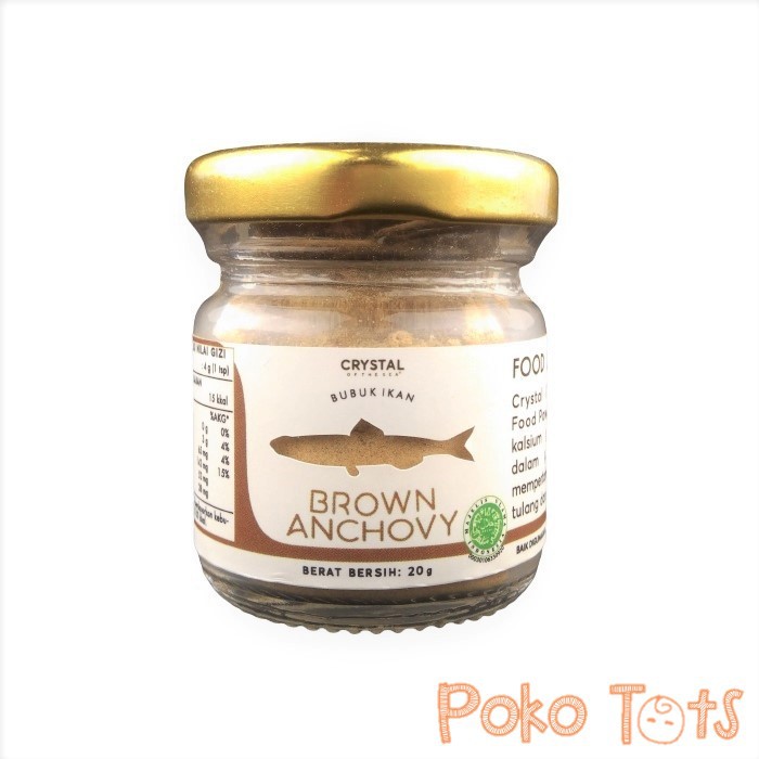 Crystal of the Sea Brown Anchovy Food Powder 20gr Bubuk Ikan Teri Jengki/Ikan Bilis