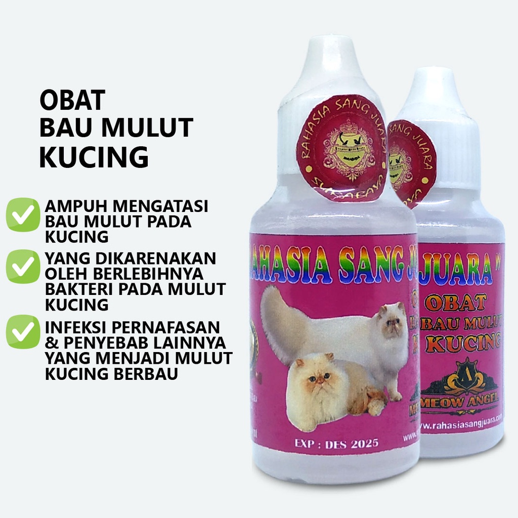 OBAT BAU MULUT KUCING AMPUH PENGHILANG BAU MULUT KUCING