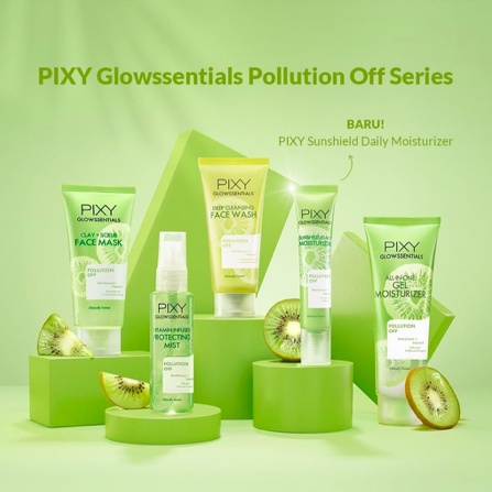 Pixy Glowssentials Pollution Off | Sunshield Moisturizer Mist Scrub Wash