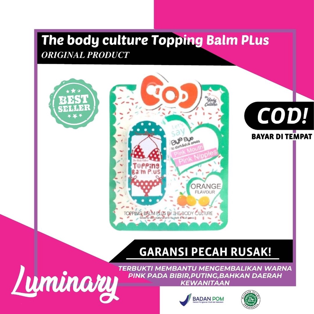 The Body Culture Topping Balm Plus Original BPOM