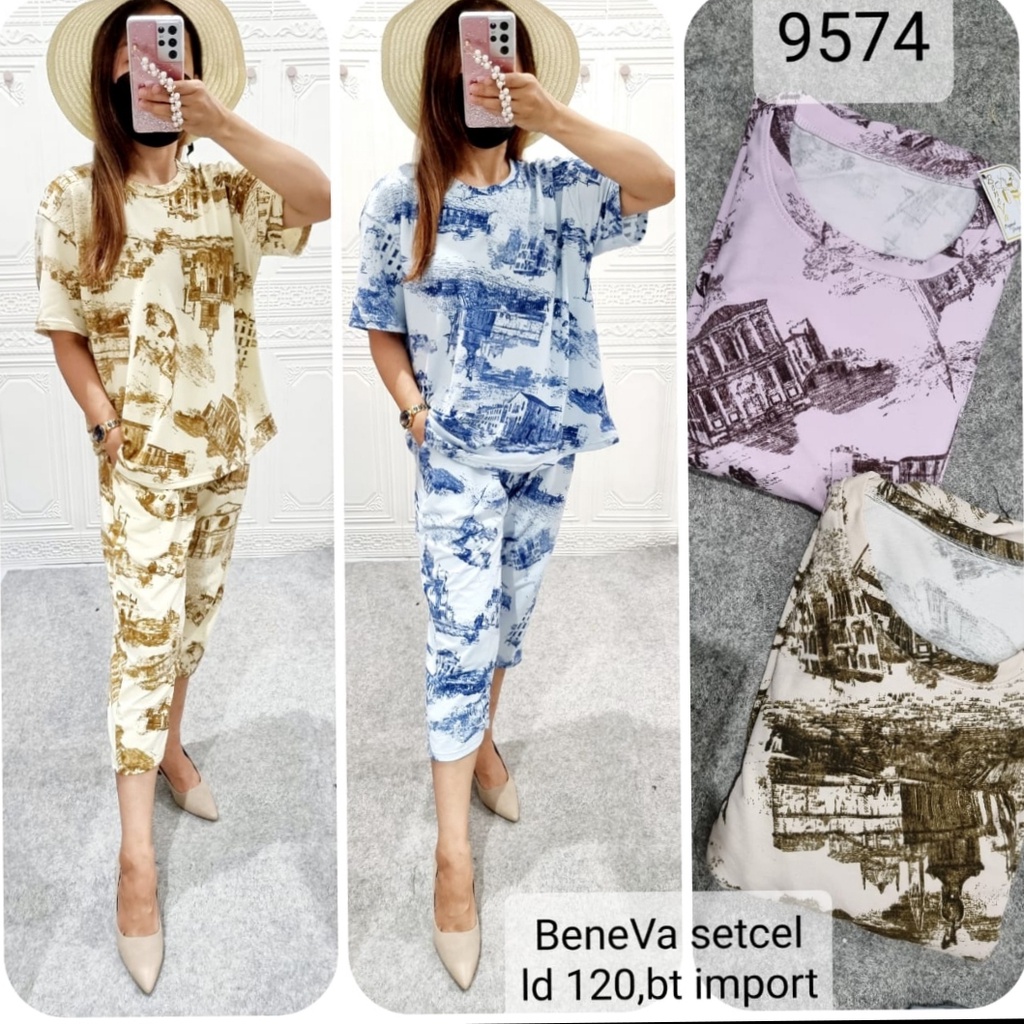 Setcel Theresia Beneva 7/8 LD 120 Motif Lukis 9574