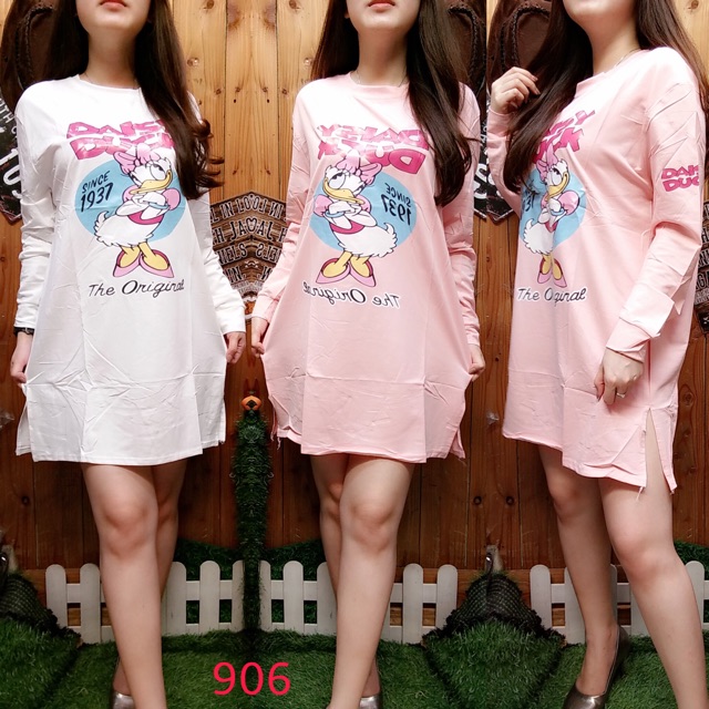 TUNIC DRESS DAISY DUCK BIGSIZE IMPORT 906