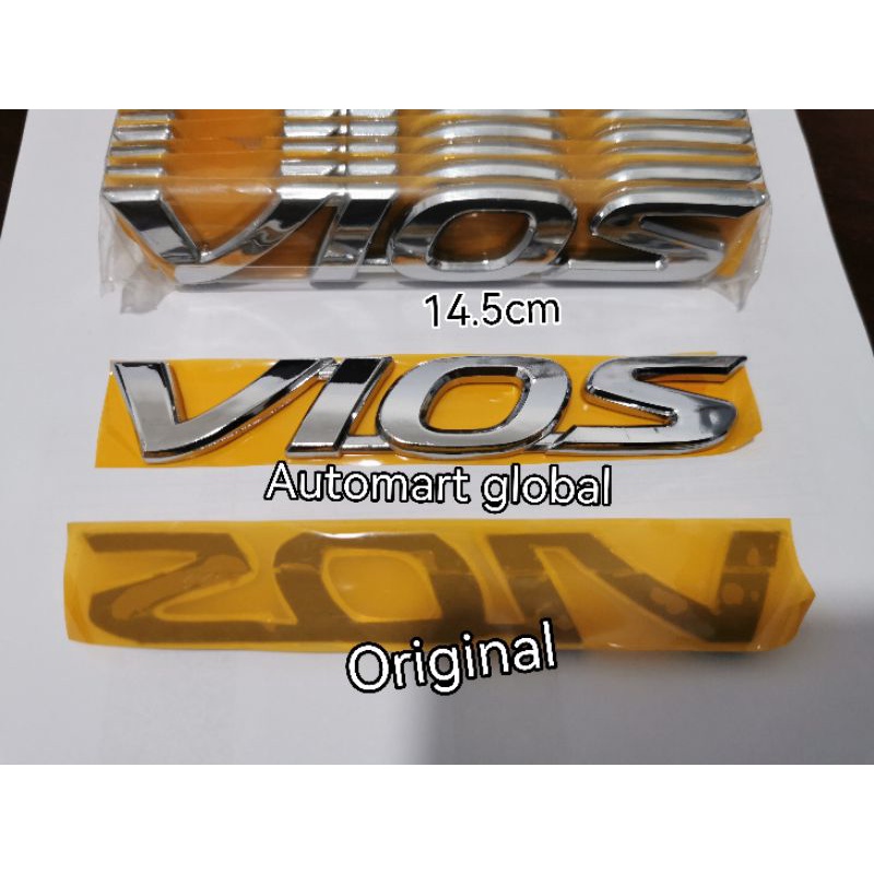 emblem logo belakang vios limo original