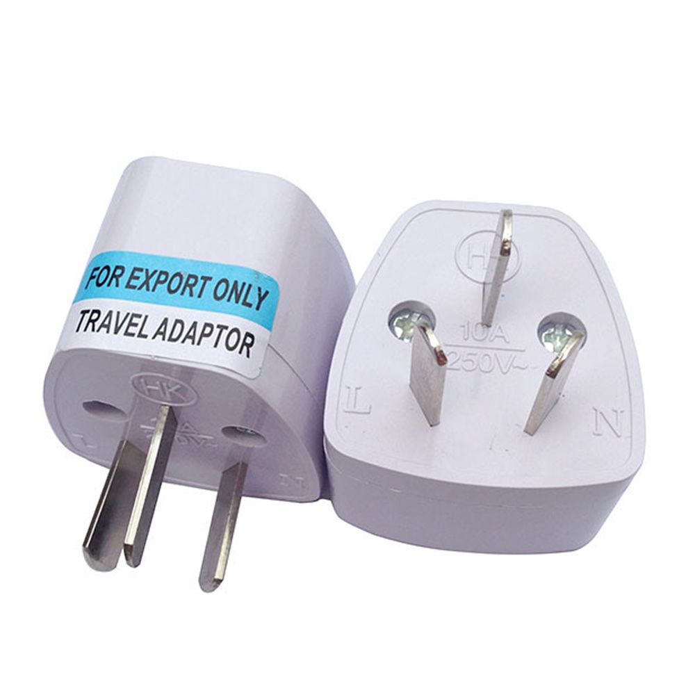 Rebuy 1pc Adapter Konverter Plug Listrik 10a / 250v / 800w Uk / Us / Eu Universal Ke Au / Australia Ac Power 3 Pin Untuk Travel