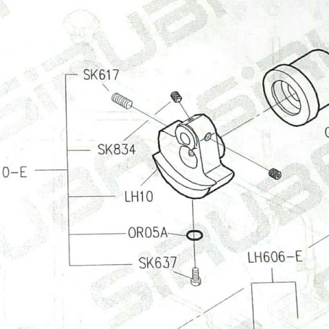 SK843 Asli Baut Min - Segitiga Juki/Siruba Mesin Jahit High Speed Industri